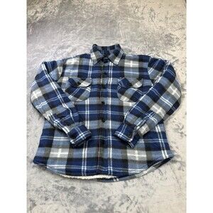 Grit Iron Workwear Heavy Construction RN#112148 Size M Plaid Sherpa Comfy